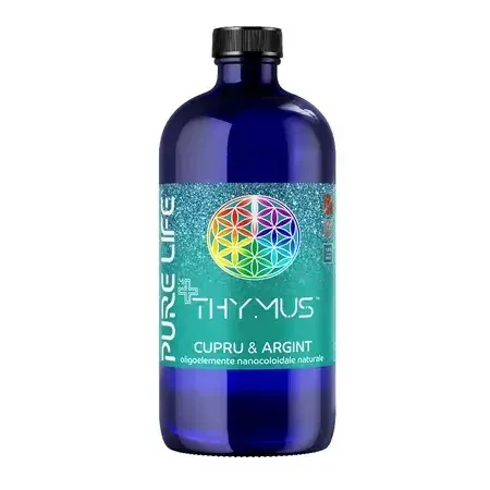 Thymus Argint, Cupru, 20ppm, 480ml, Pure Life — preț și oferte