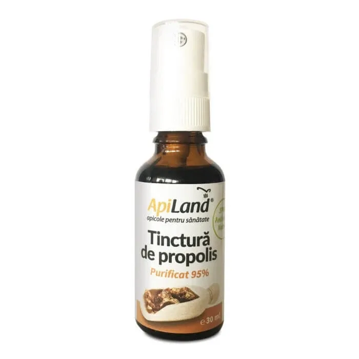 Tinctura de propolis purificat 95% cu pulverizator, 30 ml, Apiland — preț și oferte