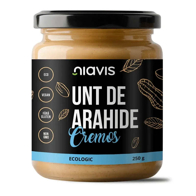 Unt de Arahide Cremos Ecologic - BIO, 250g, Niavis — preț și oferte
