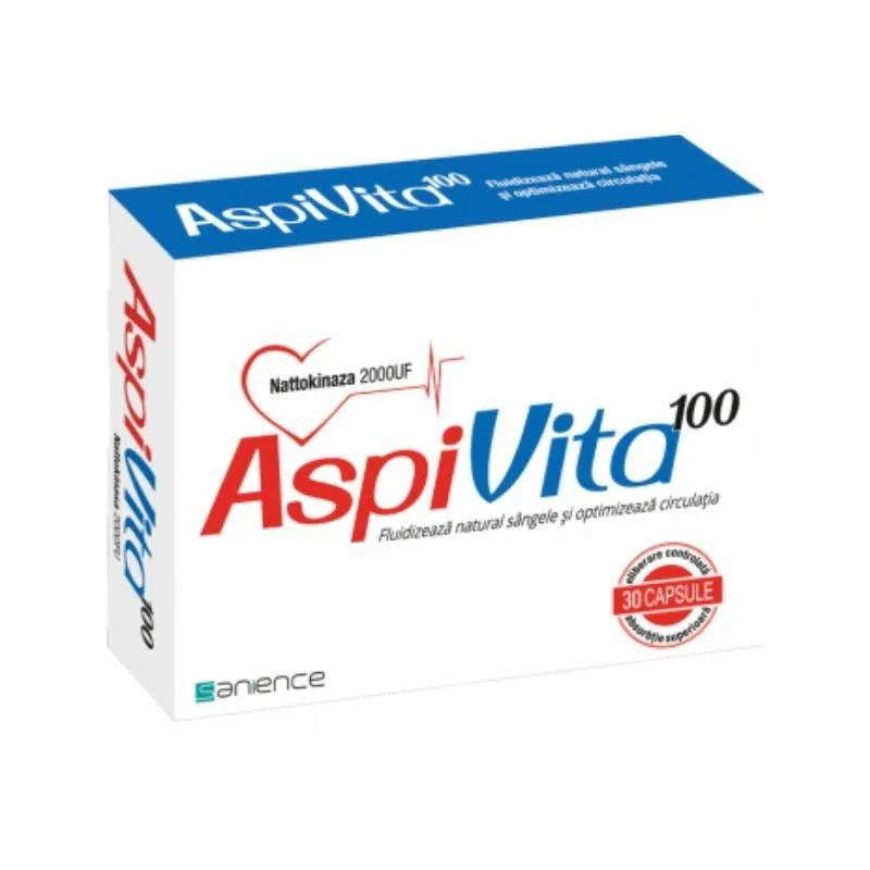 AspiVita 100, 30 capsule, sanatate cardiovasculara SANIENCE — preț și oferte