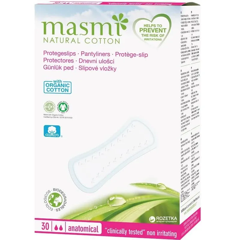 Absorbante zilnice anatomice, 30 bucati, Masmi — preț și oferte
