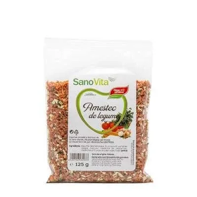 Amestec de legume fara sare, 125 g, Sanovita — preț și oferte