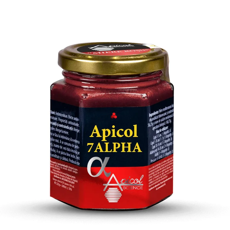 Apicol 7 Alpha, mierea rosie, 235 gr, Apicol Science — preț și oferte