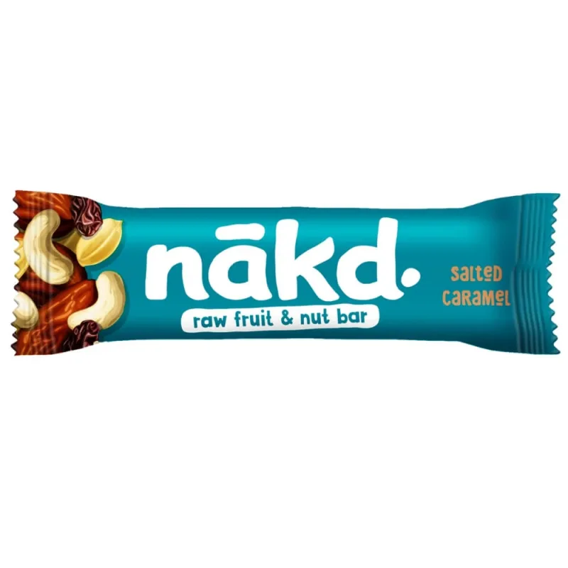 Baton Raw Vegan caramel sarat fara gluten, 35 gr, Nakd — preț și oferte