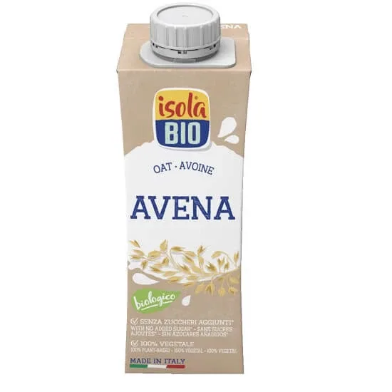 Bautura Bio de ovaz fara zahar, 250 ml, Isola Isola Bio — preț și oferte