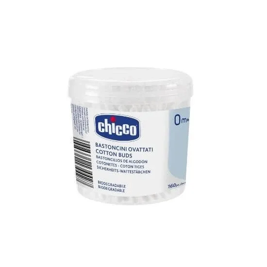 Betisoare din bumbac, +0 LUNI, 160buc, Chicco — preț și oferte