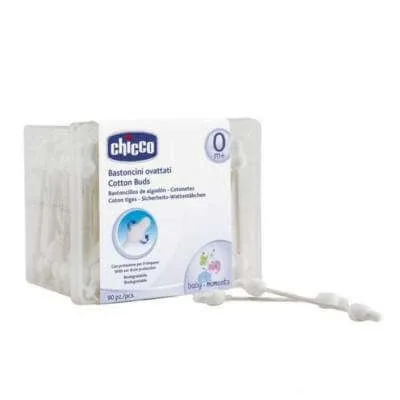 Betisoare vata cu aplicator, +0 luni, 90 buc, Chicco — preț și oferte