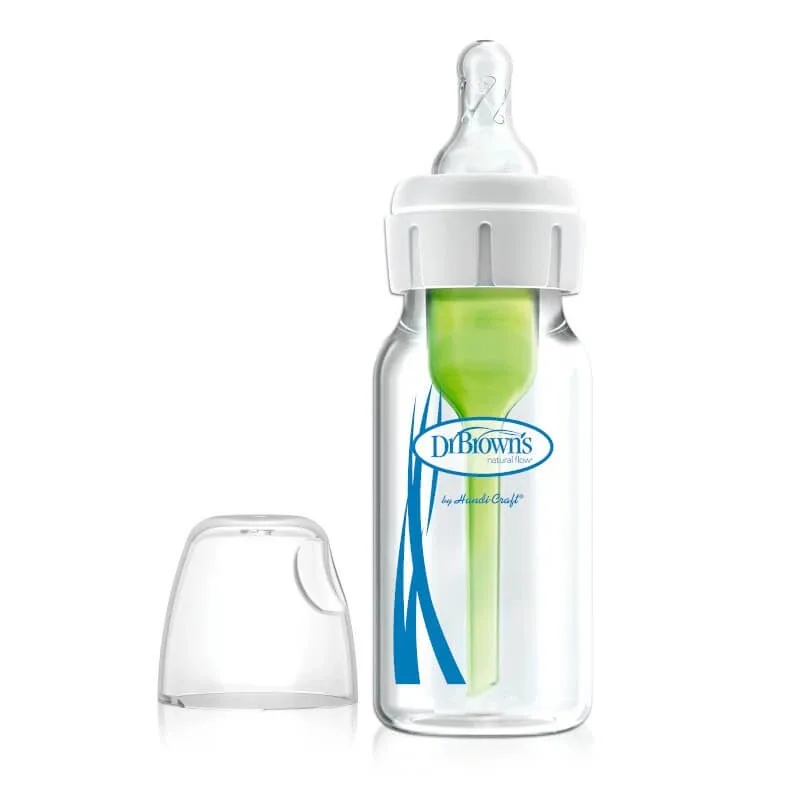Biberon Anti-colici din sticla cu gat ingust Options+, 120 ml, Dr. Browns — preț și oferte