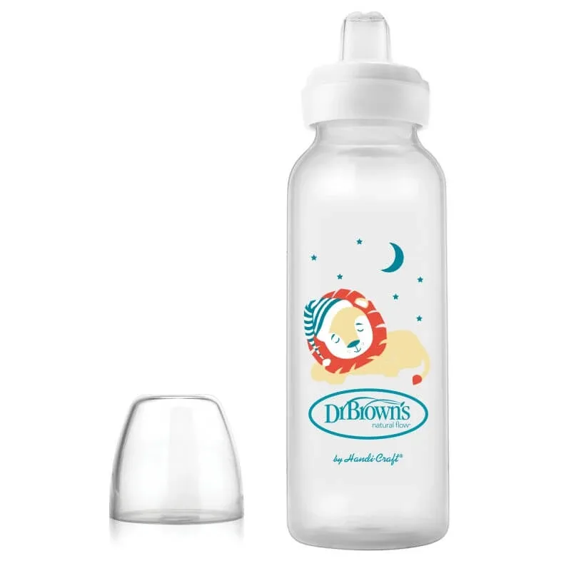 Biberon cu gat ingust cu cioc pentru inghitituri mici design Leu, PP 250 ml, Dr.Browns — preț și oferte