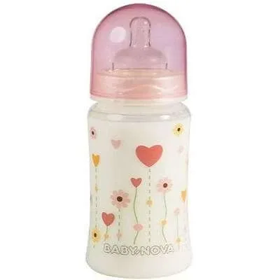 Biberon cu gat larg, PP, 300ml, BabyNova — preț și oferte