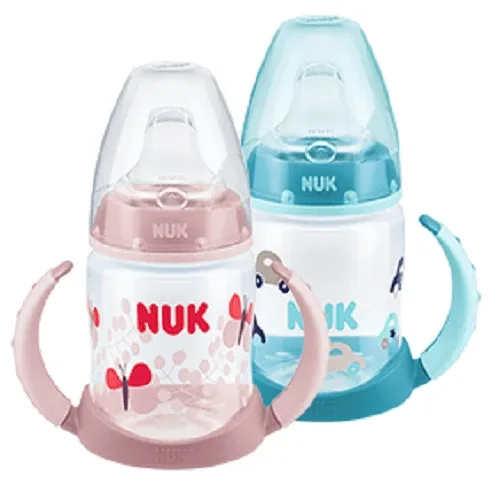 Biberon de tranzitie cu toarte si adaptor First Choice, 150 ml, Nuk — preț și oferte