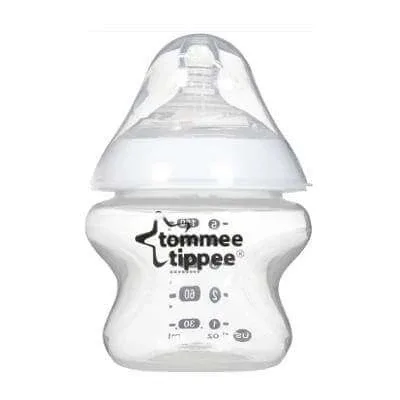 Biberon PP cu tetina silicon Closer to Nature, +0 luni, 150 ml, Tommee Tippee — preț și oferte