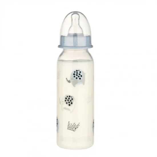 Biberon PP fara BPA, 240ml, tetina rotunda, medium, Babynova — preț și oferte