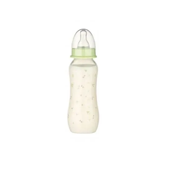 Biberon PP, decor buline, tetina rotunda, Medium, 240ml, Babynova — preț și oferte