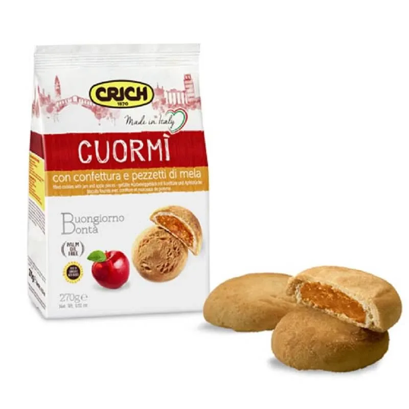 Biscuiti  Eco cu gem si bucati de mar Courmi, 270 g, Crich — preț și oferte