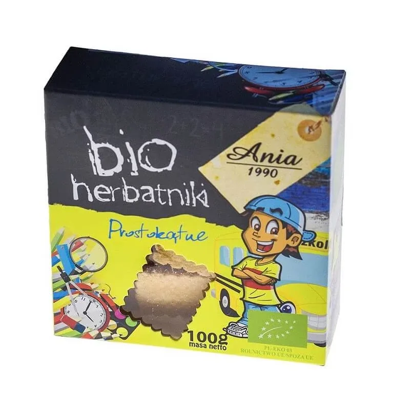 Biscuiti Bio patrati, 100 g, Ania — preț și oferte