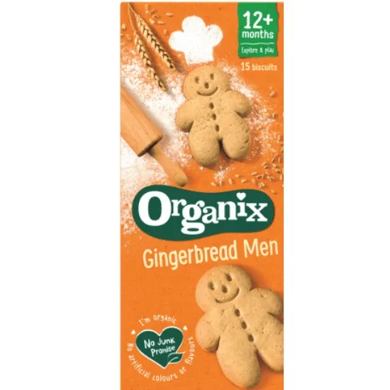 Biscuiti Bio cu ghimbir Goodies, +12 luni, 125 g, Organix — preț și oferte