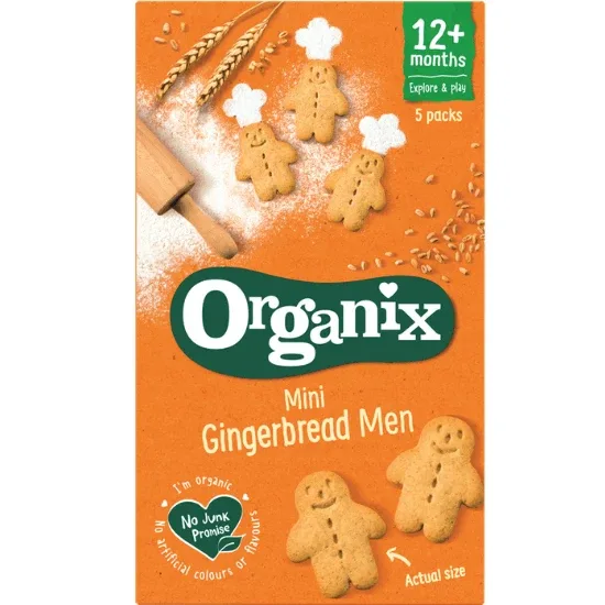 Biscuiti Bio cu ghimbir Goodies, +12 luni, 5x 25g, Organix — preț și oferte