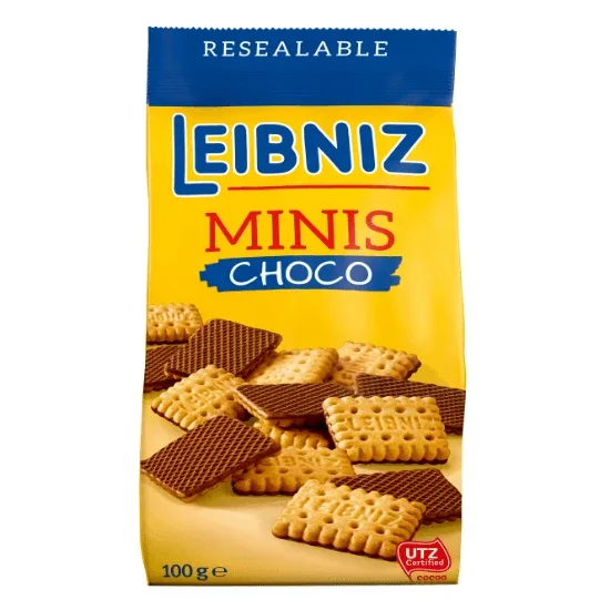 Biscuiti cu ciocolata, 100 g, Leibniz — preț și oferte