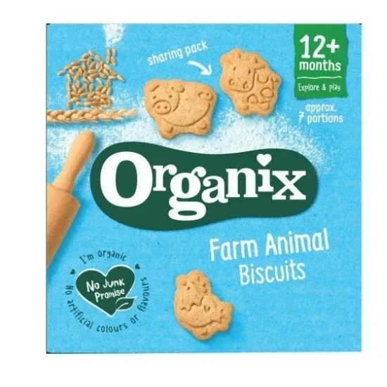 Biscuiti organici animalute Goodies, +12 luni, 100 g, Organix — preț și oferte