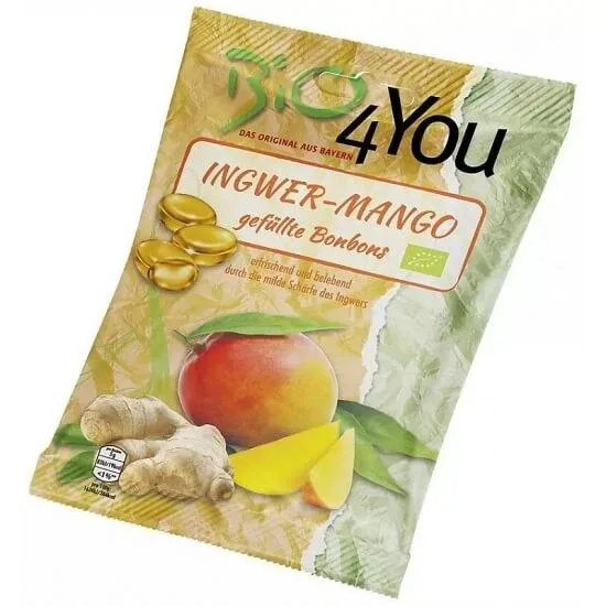 Bomboane cu mago si ghimbir, 45 gr, Bio4You — preț și oferte
