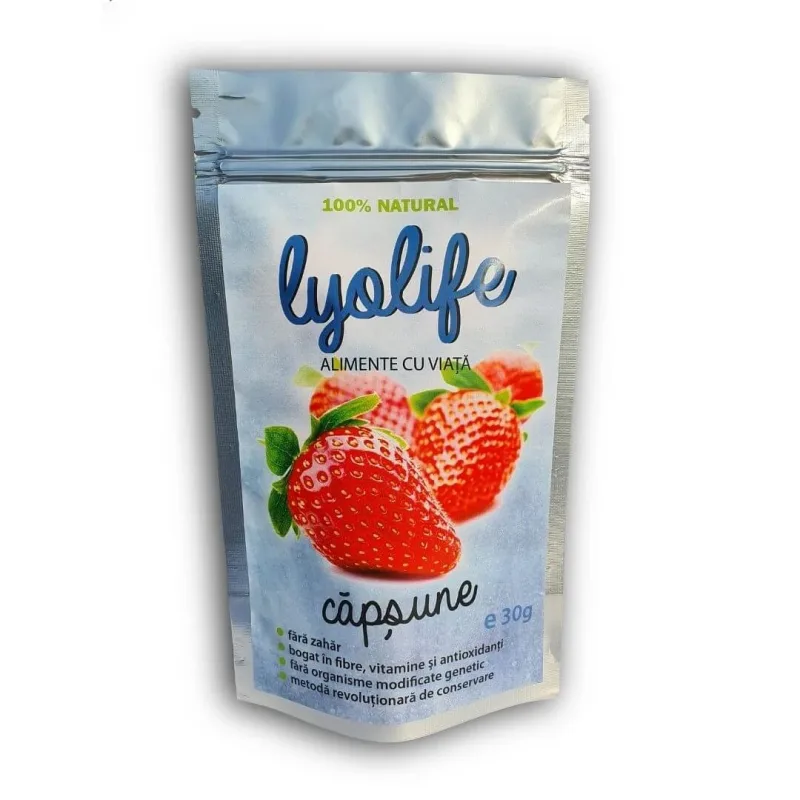 Capsuni Liofilizate, 30gr, Lyolife — preț și oferte