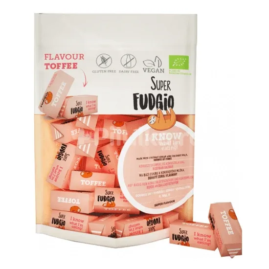 Caramele Eco cu aroma Toffee, 150 g,  Super Fudgio — preț și oferte