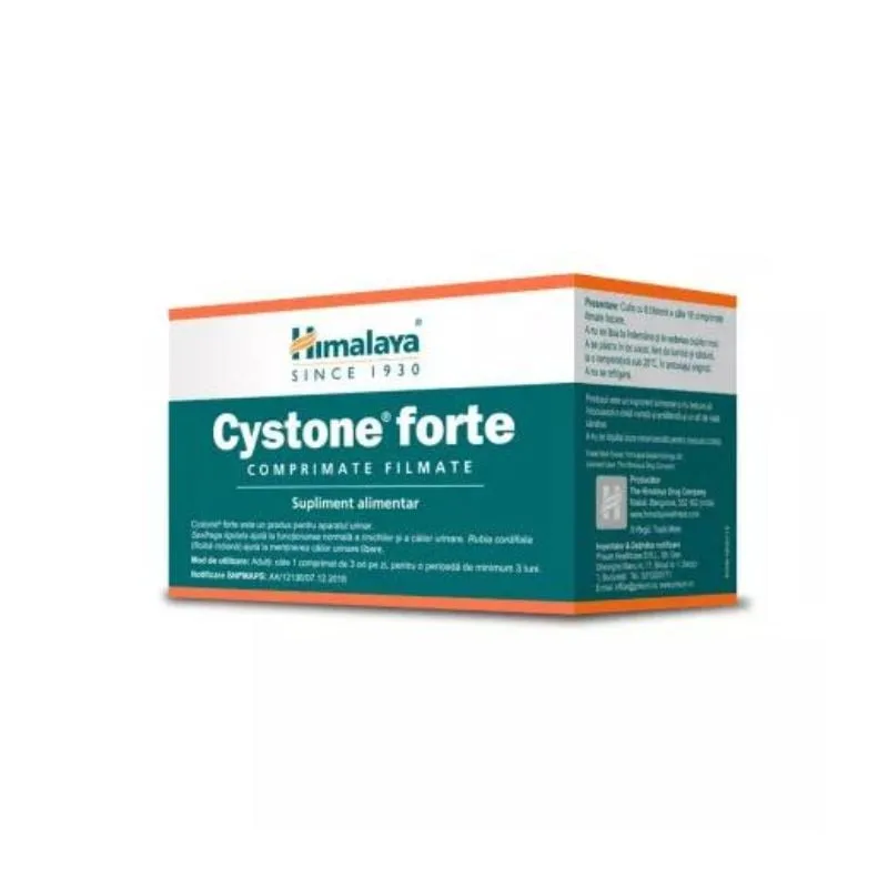 Cystone Forte, 60 comprimate, Himalaya — preț și oferte