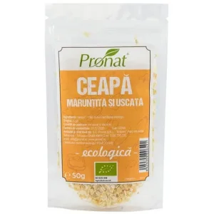 Ceapa maruntita si uscata Eco, 50 gr, Pronat