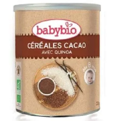 Cereale Bio din quinoa si cacao, +8 luni, 220 g, BabyBio — preț și oferte