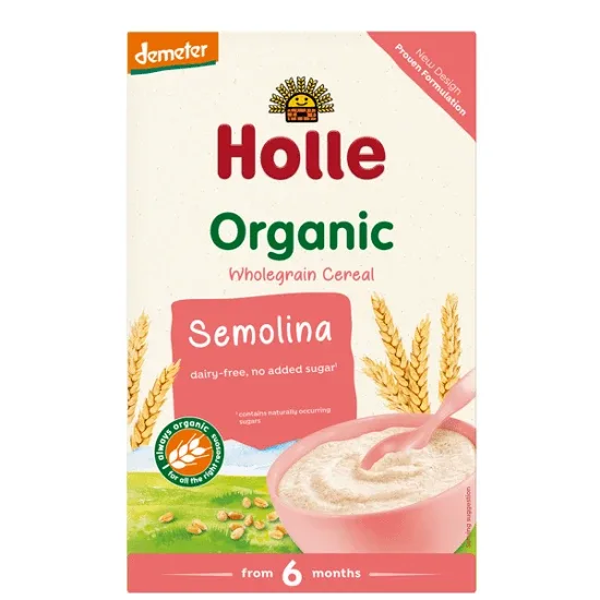 Cereale cu gris organic, +6 luni, 250 g, Holle Baby Food — preț și oferte
