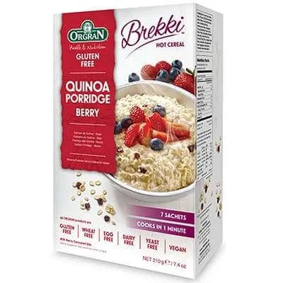 Cereale cu quinoa si zmeura fara gluten, 210 g, Orgran — preț și oferte