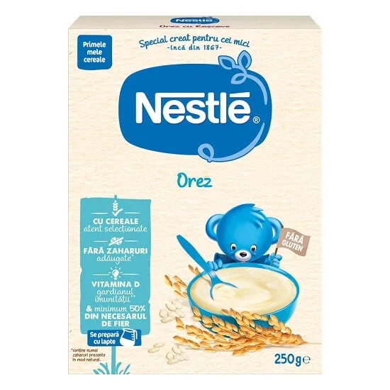 Cereale pe baza de orez, +6 luni,  250 g, Nestle — preț și oferte