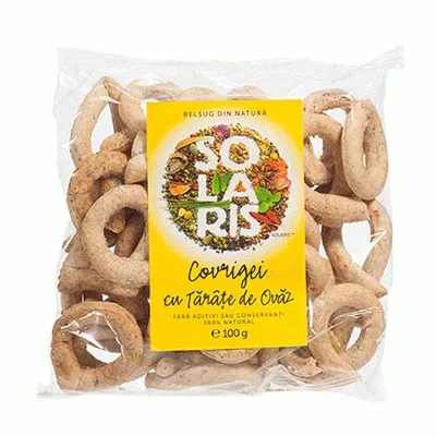 Covrigei cu tarate de ovaz, 100 g, Solaris — preț și oferte