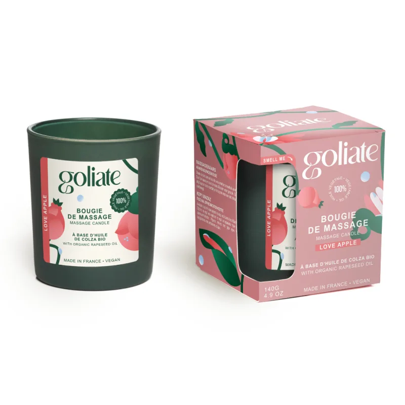 Lumanare pentru masaj Love Apple 140 g, Goliate — preț și oferte