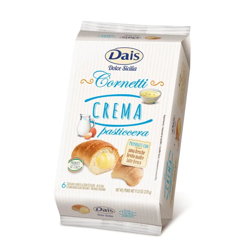 Croissant cu vanilie, 6x45 gr, Dais — preț și oferte
