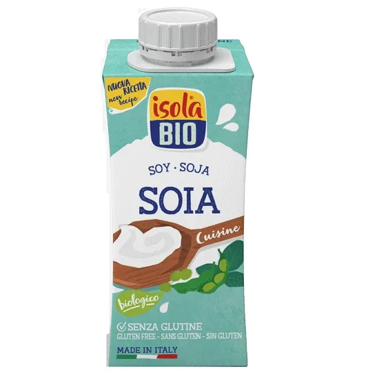 Crema vegetala din soia pentru gatit  Isola Bio, 200 ml, AbaFoods — preț și oferte