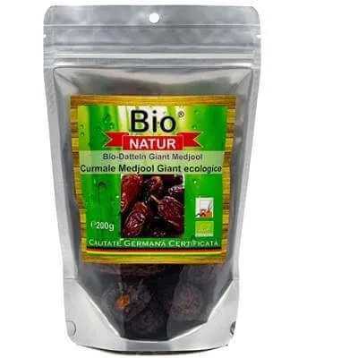 Curmale ecologice Medjool, 200 g, Bio Natur — preț și oferte