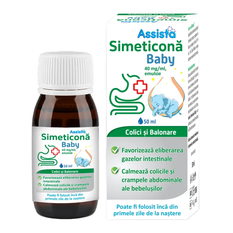 Simeticona Baby Emulsie, 50 ml, Assista — preț și oferte