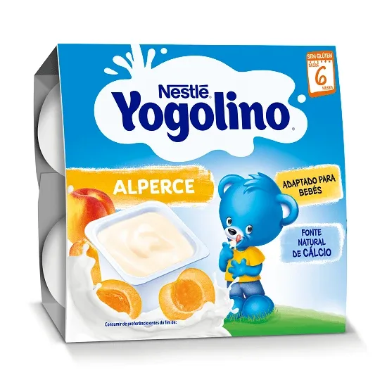 Desert  cu caise Yogolino, +6 luni, 4x 100g, Nestle — preț și oferte