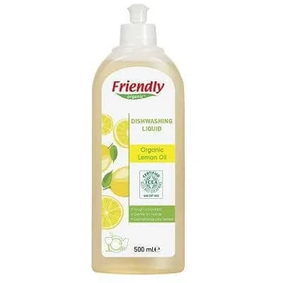 Deteregent de vase cu aroma de lamaie, 500 ml, Friendly Organic — preț și oferte