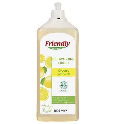 Deteregent de vase cu aroma de  lamaie, 1000 ml, Friendly Organic — preț și oferte