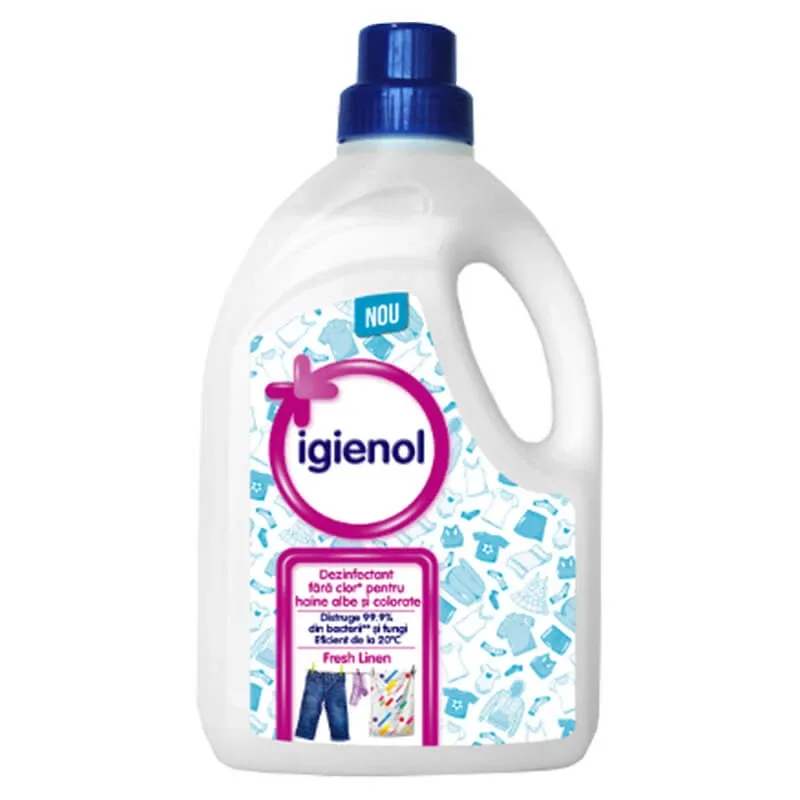 Dezinfectant lichid pentru haine Fresh Linen, 1.5 L, Igienol — preț și oferte