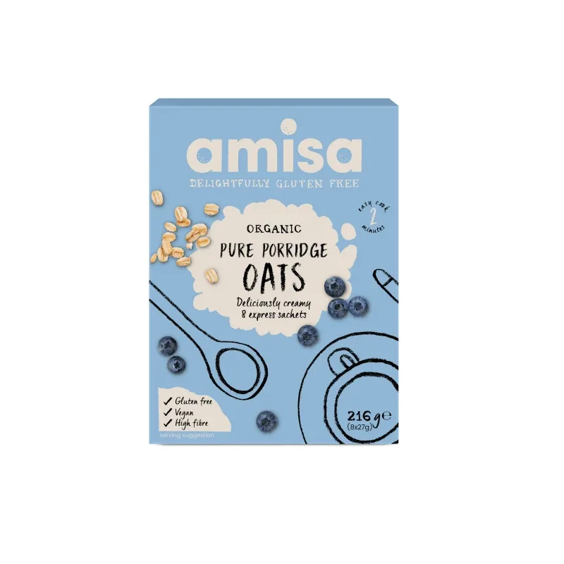 Faina de ovaz Eco fara gluten Porridge, 325 g, Amisa — preț și oferte