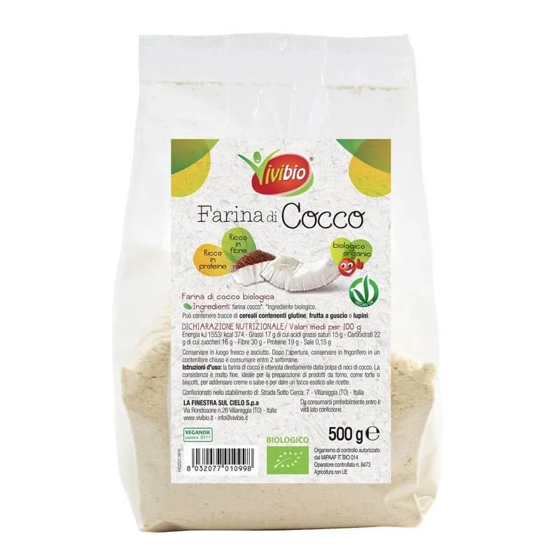 Faina din nuca de cocos, 500 g, Vivibio — preț și oferte