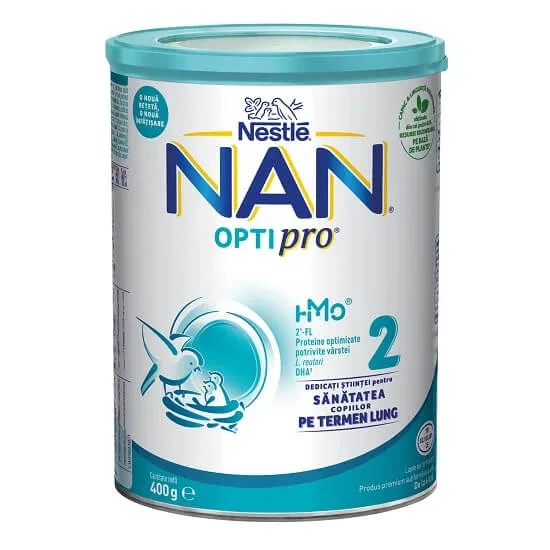 Formula de lapte de continuare  Premium Nan 2 Optipro, +6 luni, 400 g, Nestle — preț și oferte