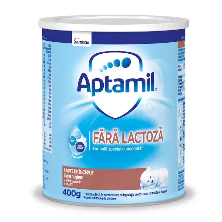 Formulă de lapte de început Fără Lactoză, 400 g, Aptamil — preț și oferte