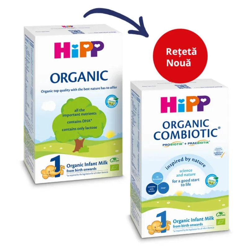 Formulă de lapte de început Organic 1, +0 luni, 300 gr, Hipp — preț și oferte