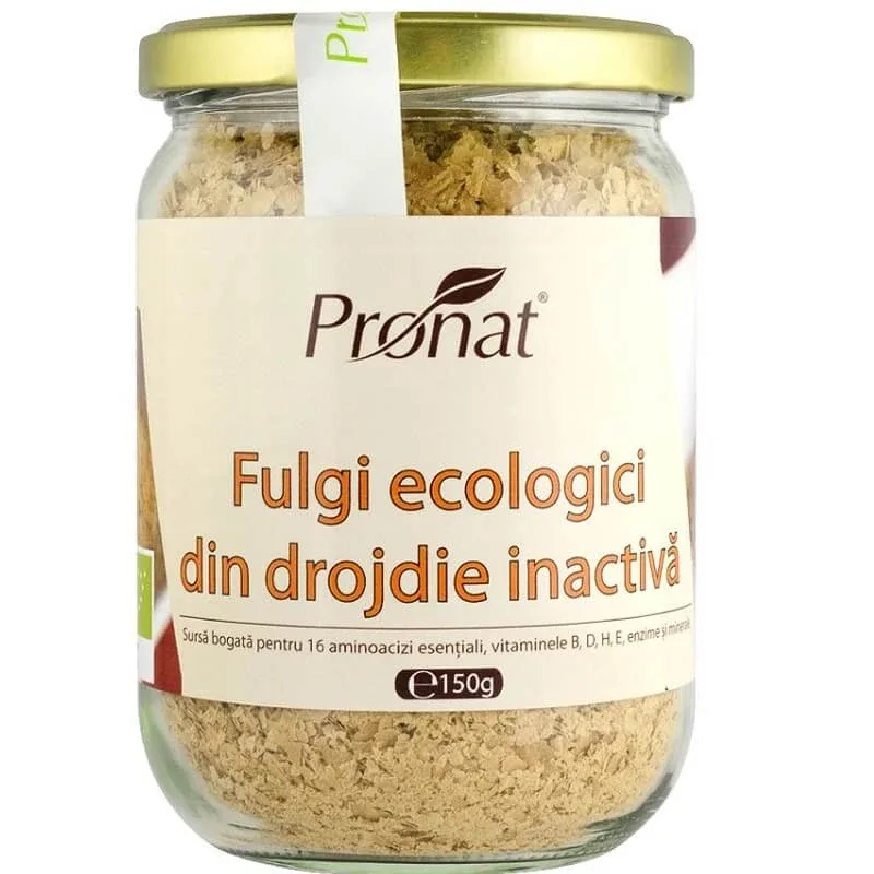 Fulgi ecologici din drojdie inactiva, 150 g, Pronat — preț și oferte