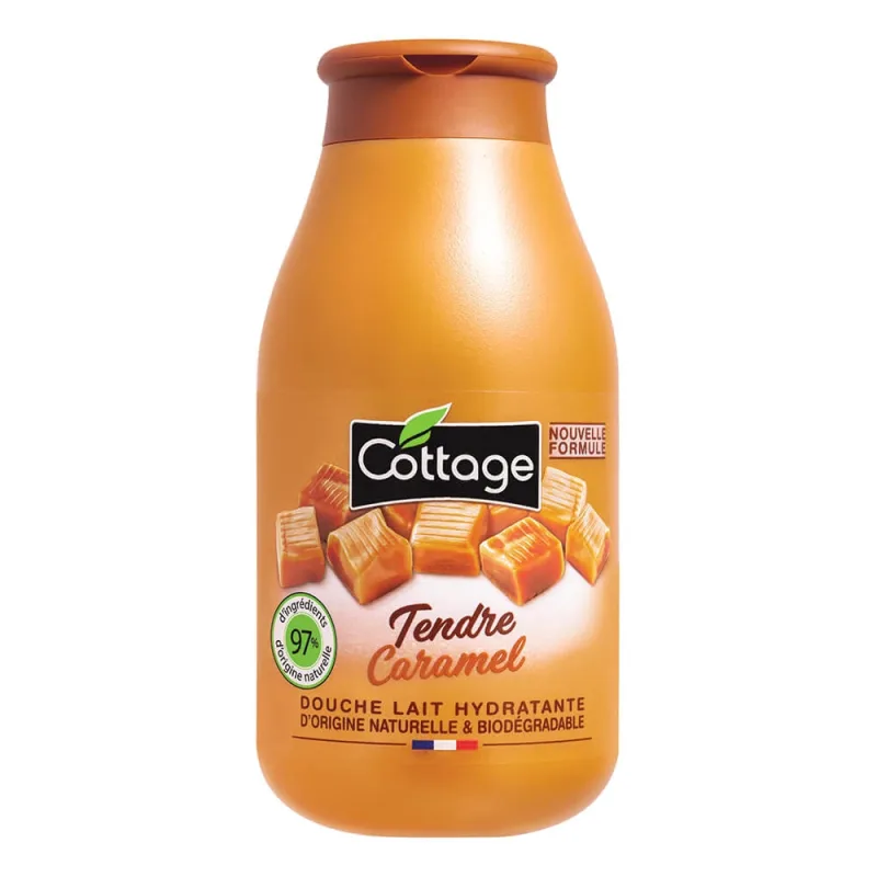 Gel de dus hidratant cu lapte si aroma de caramel, 250 ml, Cottage — preț și oferte